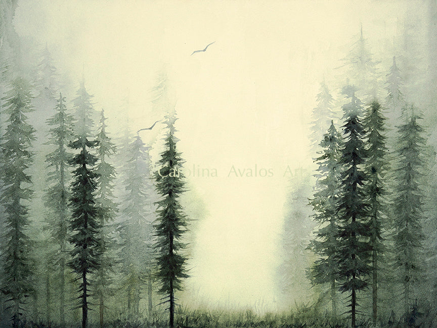 Lost in the Mist - Giclee Print