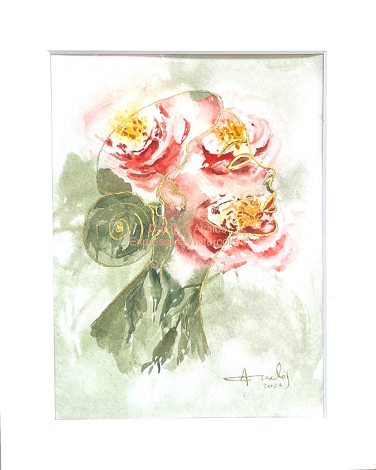 Serene. Original Watercolor.