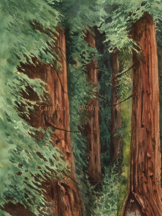 As the time stands green - Giclee Print