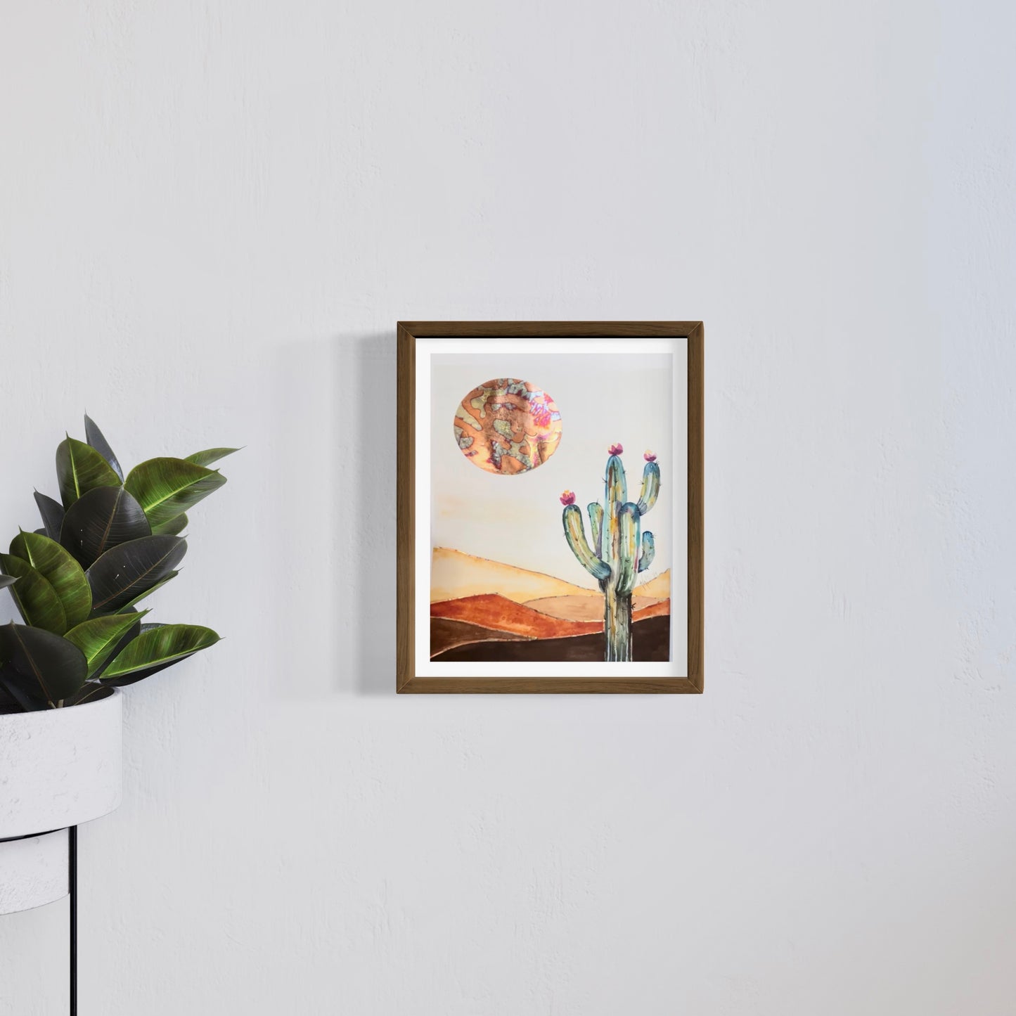 Saguaro Sun Gilded Gicleé Print